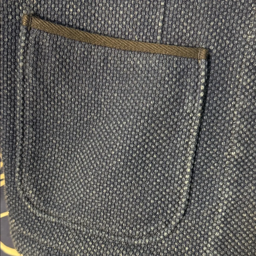 Momotaro Indigo Sashiko Blue Denim Vest - Picture 7 of 13